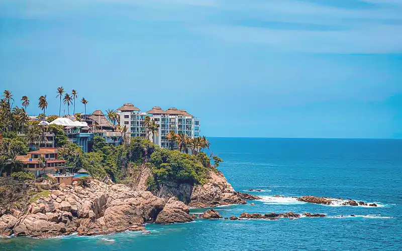 Mexico Cliff in the Beach